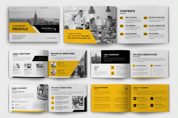 Company Profile Landscape: The Professional Template You Need
