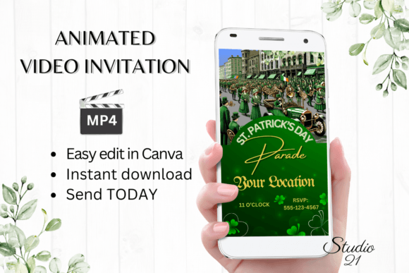 Digital St. Patrick's Day Parade Invite: A Dynamic Video Template