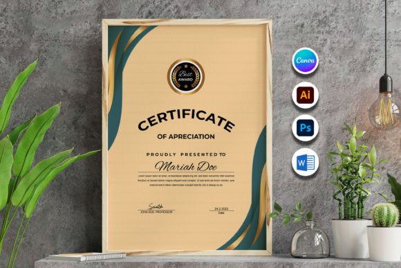Elevate Your Business Awards with a Professional Canva Template