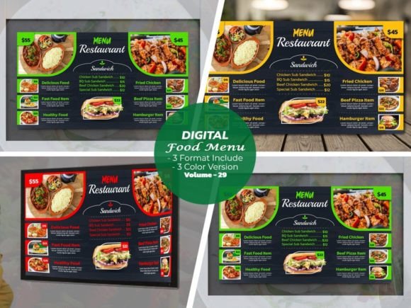 Elevate Your Restaurant's Digital Menu Design Template