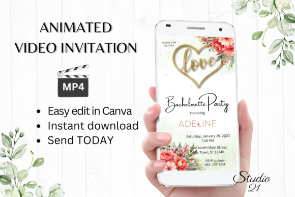 Floral Bachelorette Party Invite W6130: A Designer's Guide