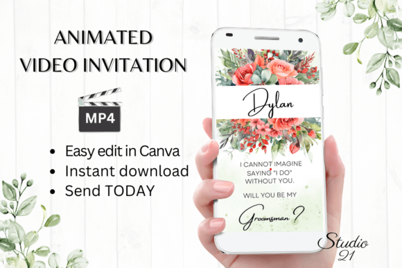 Floral Groomsman Proposal: A Modern Script for Timeless Moments