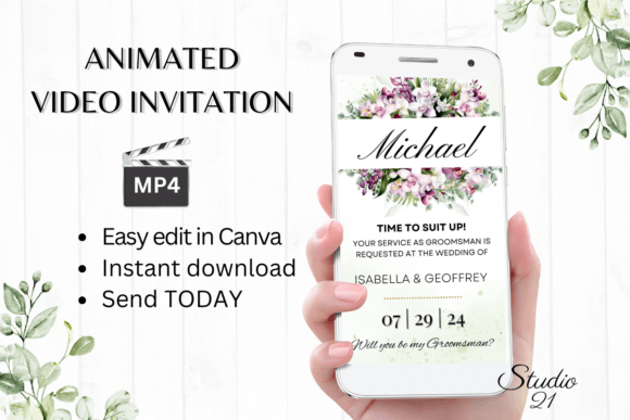 Orchids Groomsman Proposal W3456GM: A Digital Elegance Guide
