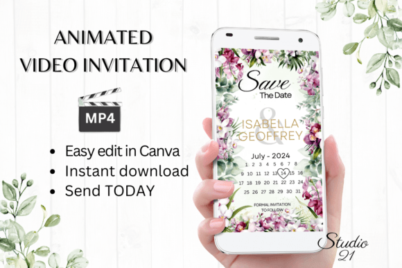 Orchids Save the Date W2450B: A Digital Invitation Guide