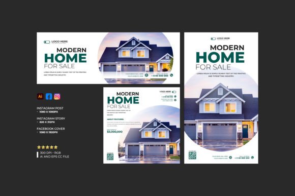 Stop Scrolling: Real Estate Social Media Banner Template