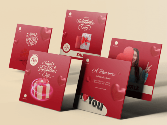 Valentine-Social Media Tamplates-01-22: Your Seasonal Design Kit