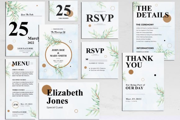 Wedding Invitation Suite: Instant Download for Timeless Design